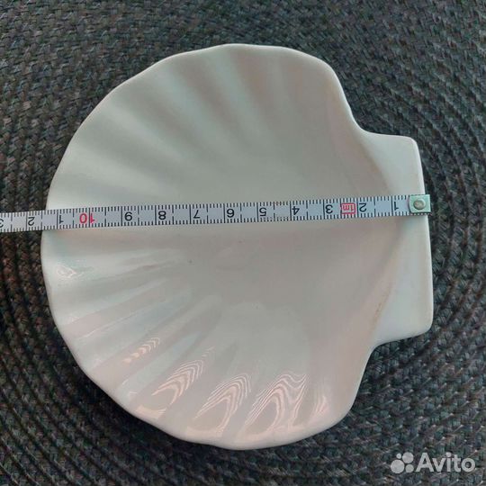 Тарелка ракушка фарфор kunst werk