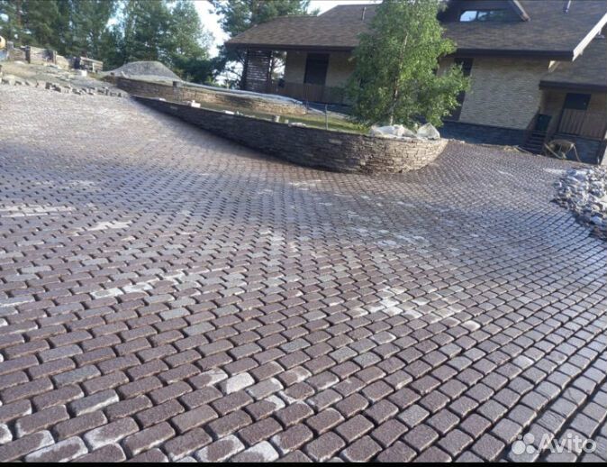 Брусчатка колото галтованная от 100 м2