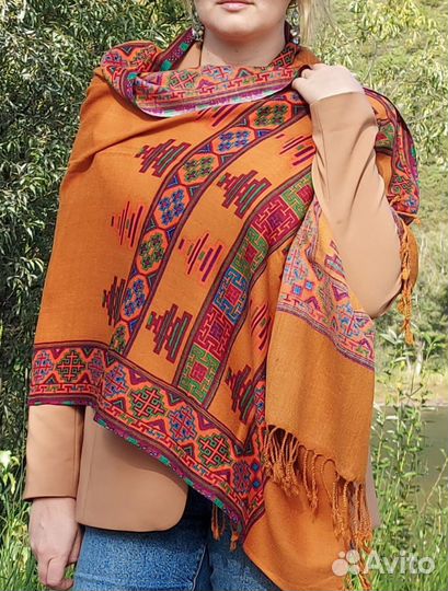 Тибетский палантин из натуральной шерсти