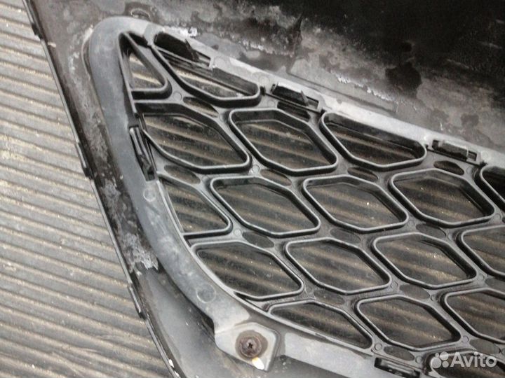 Решетка и окантовка перед бампера kia rio 2 09-11