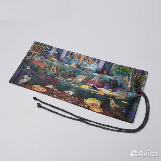 Новый чехол для карандашей пенал на 36 штук Коты