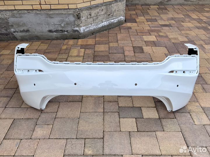 Бампер задний Hyundai Solaris 2 белый 2017-2020