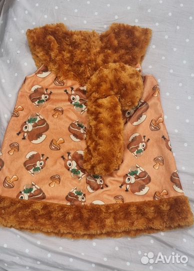 Новогоднее платье белочка для девочки 98