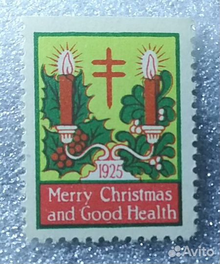 США все 75 марок 1920-1960 Рождество Красный крест