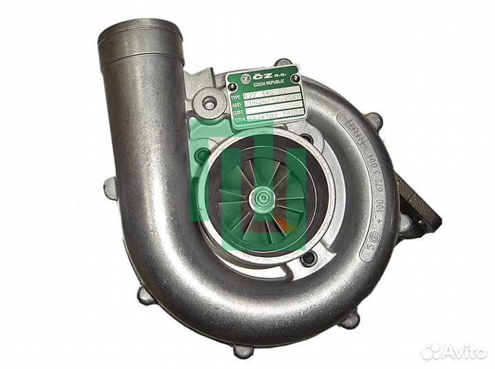Турбокомпрессор (турбина) для камаз дв. евро-2 (левый) 4-6 шп. / Восстановленный