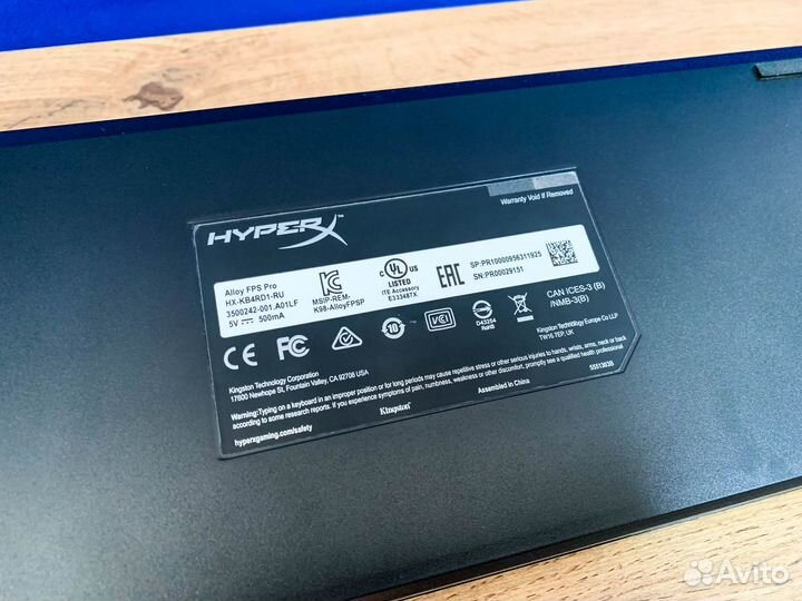 Игровая клавиатура HyperX Alloy FPS Pro Black