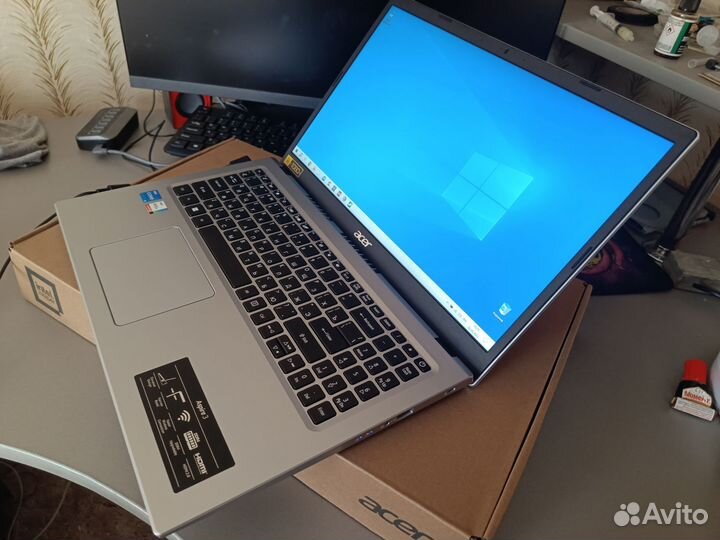 Acer- новый, ips, i5-1135, iris XE, 12Ddr4, Ssd512