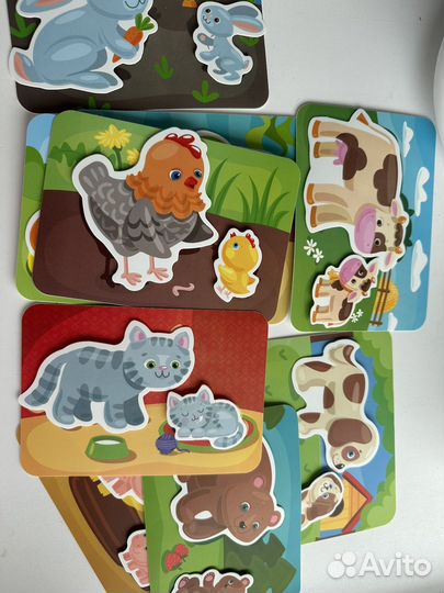 Игры на липучках мама и малыш