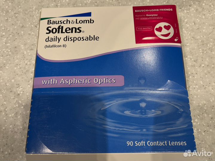 Линзы контактные bausch + lomb на -8,5