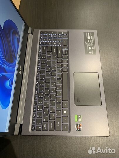Новый Acer на Ryzen 5 12х4.3ггц/RTX 3050/16gb