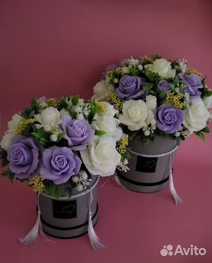 Букет цветы из мыла