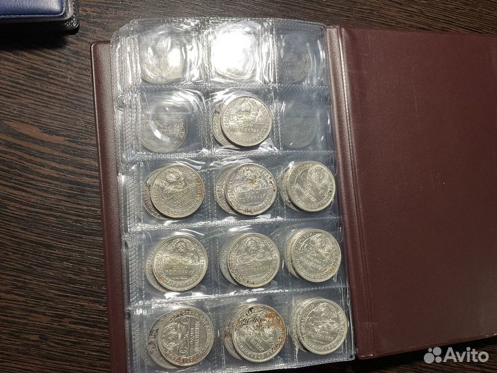 Советские серебрянные полтинники 1924-1927год люкс