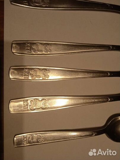 Вилки мишка Олимпийский, столовые принадлежности