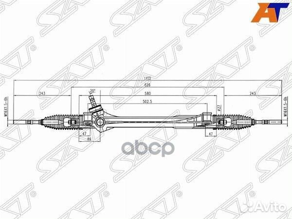 Рейка рулевая Toyota RAV4 ACA3#/ASA3#/GSA3# LHD