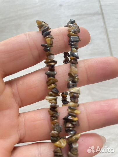 Бусы тигровый глаз