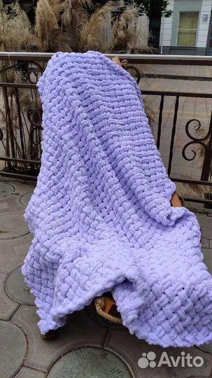 Плед детский вязаный