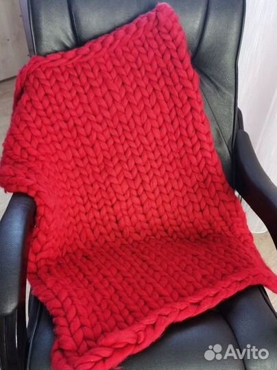 Плед вязаный