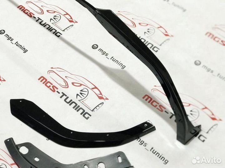 Губа BMW 3 series G20 M340 Черный глянец