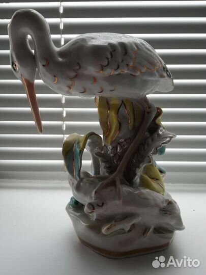 Цапля и лягушка, Дулево, 60е