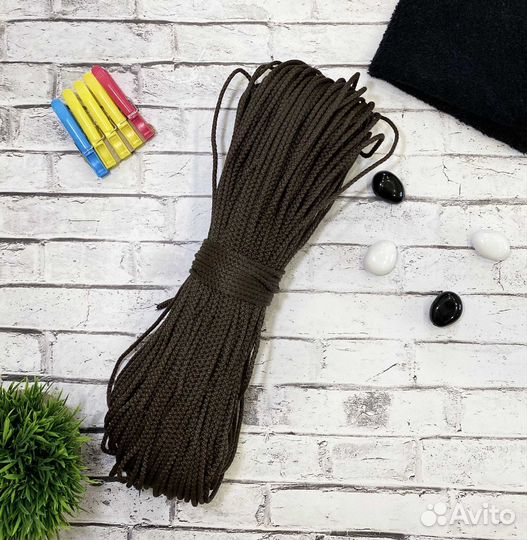 Шнур полипропиленовый 4мм 100м с сердечником шпт