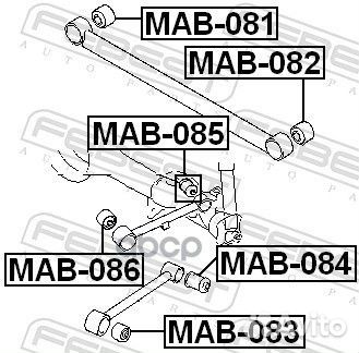 Сайлентблок MAB-086 MAB-086 Febest