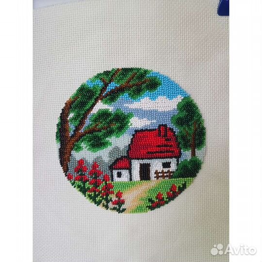 Готовая вышивка бисером пейзаж 