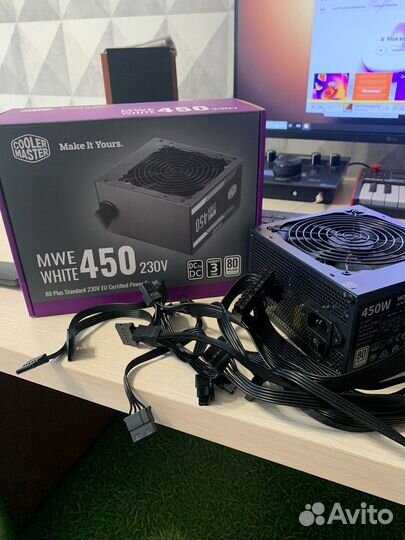 Блок питания Cooler Master MWE white 450W
