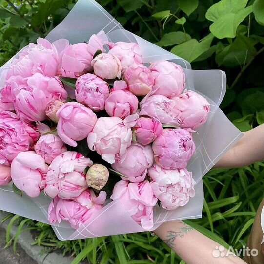 Пионы Букет пионов Доставка цветов