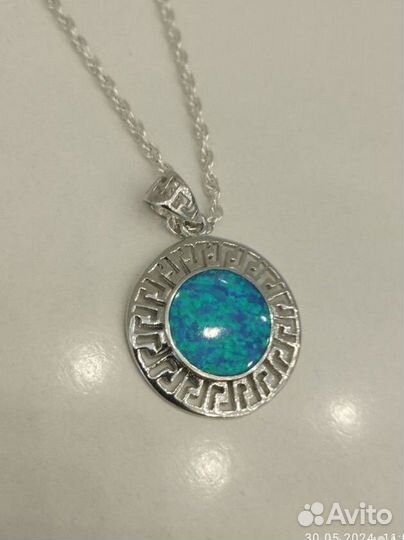 Кулон с цепочкой серебро 925 проба