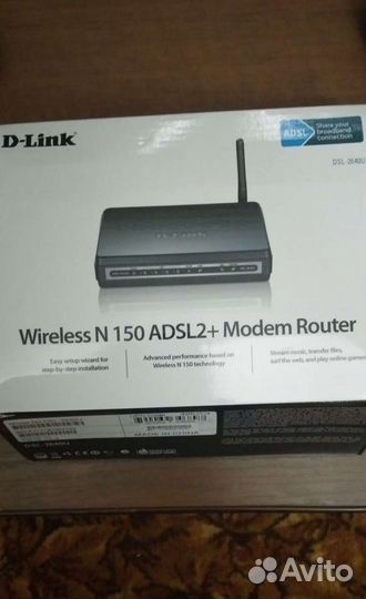 Модем роутер D- LiNK DSL-2640 U