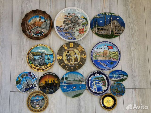 Тарелки настенные сувениры из разных стран