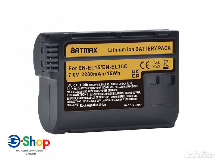 Аккумулятор на Nikon EN-EL15C/EN-EL15 Batmax 2280