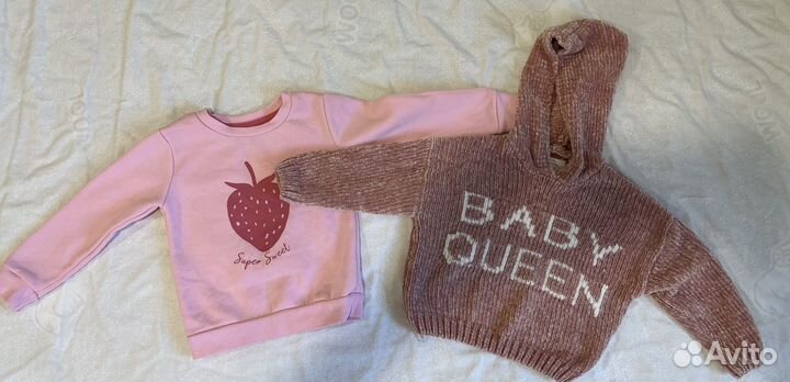 Вещи пакетом для девочки H&M Next C&A Zara 86 92