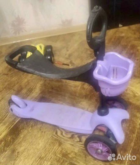 Самокат с сиденьем (съемное) / беговел