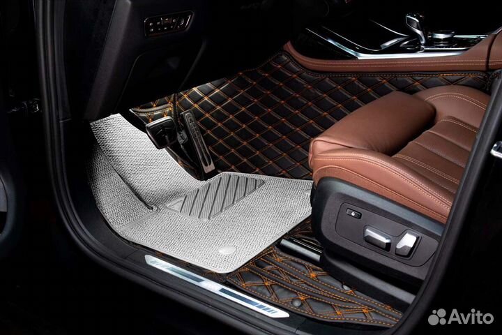 3D Коврики Audi A8 из Экокожи