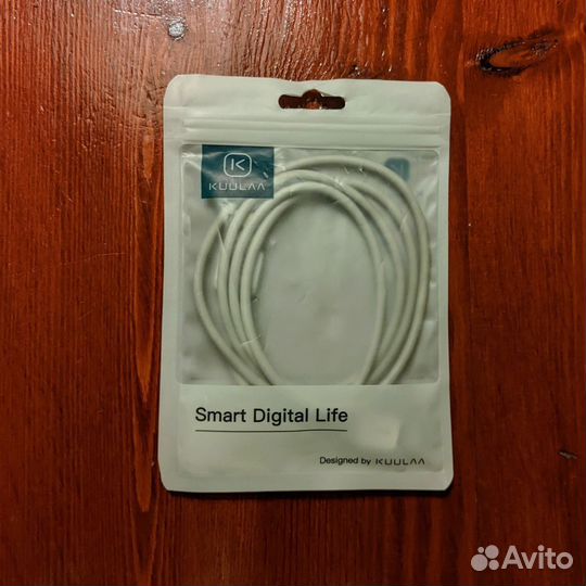 Магнитный кабель USB белый 1 м