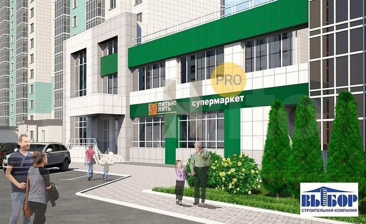 2-к. квартира, 55,7 м², 8/17 эт.