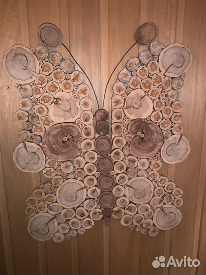 Панно из спилов дерева