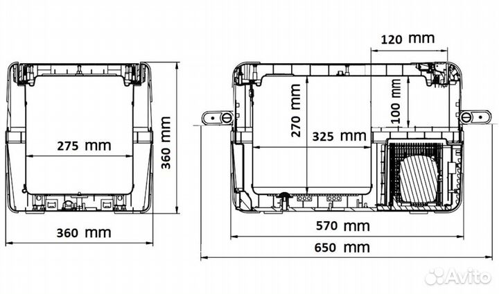 Автохолодильник на 30 л