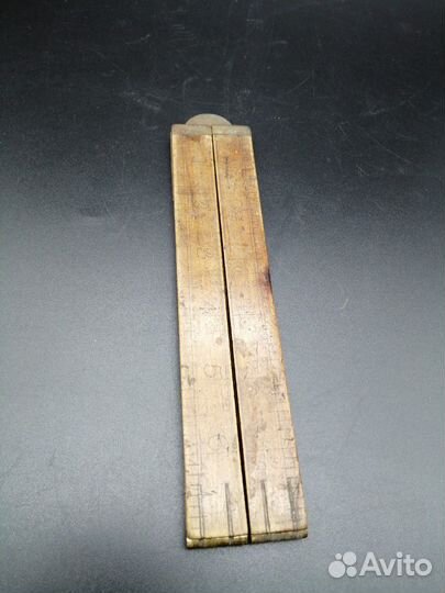 Старинный складной аршин вершок, Hookley Abbey, в