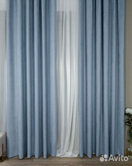 Шторы канвас эдем гиацинтовый новые пошив