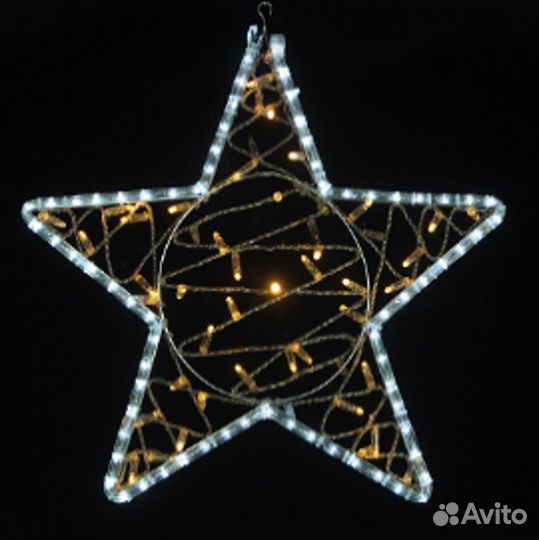Световая фигура звезда 80*80, 50*50