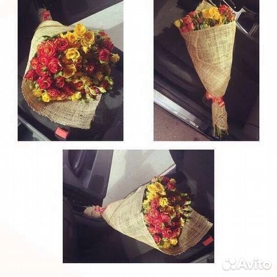 Цветы розы букет