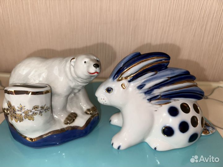 Фарфоровые статуэтки карандашницы Кисловодск лфз