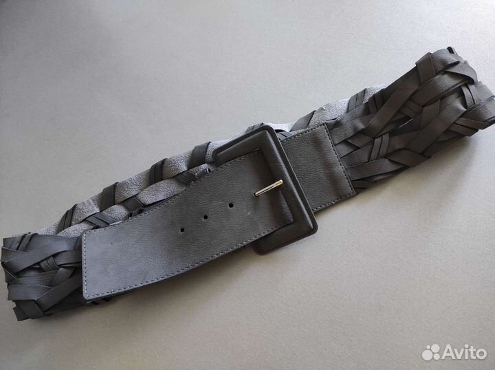 Ремень женский плетёный широкий