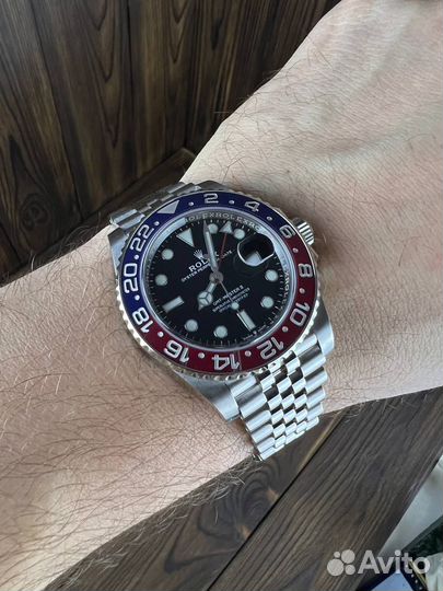 Швейцарские часы Rolex GMT Master II 40mm Steel Pepsi 126710 blro