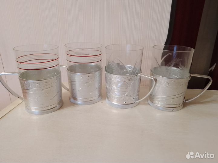 Стакан с подстаканником