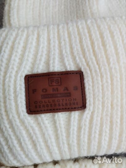 Комплект шапка и снуд женский