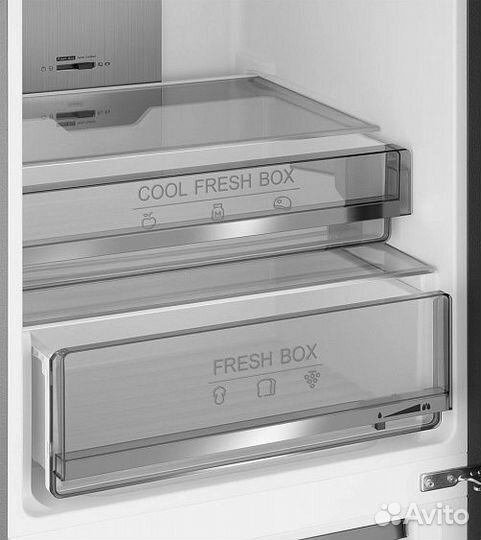 Холодильник weissgauff WRK 195 D Full NoFrost Beige Glass