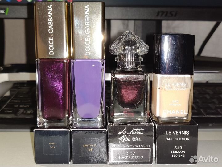 Лаки для ногтей Chanel, Guerlain, Dolce & Gabbana